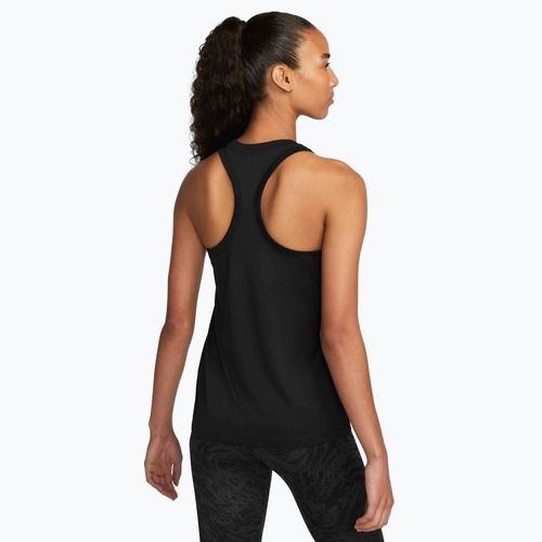 Women's training tank top Nike Dri-Fit Racerback Tank Top black