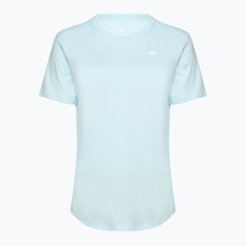 Nike Sportswear Club Essentials women's t-shirt glacier blue/white