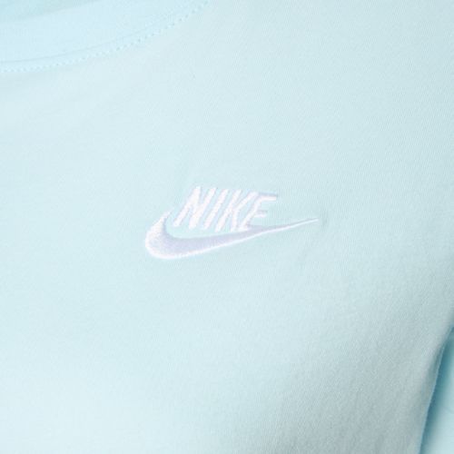 Nike Sportswear Club Essentials women's t-shirt glacier blue/white