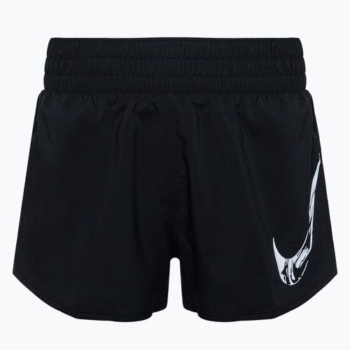 Women's Nike One Dri Fit running shorts black/white