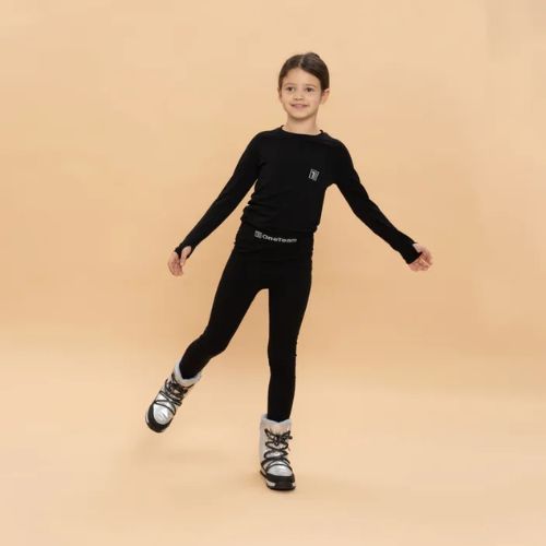 OneTeam Achill Jr Set of children's thermal underwear black