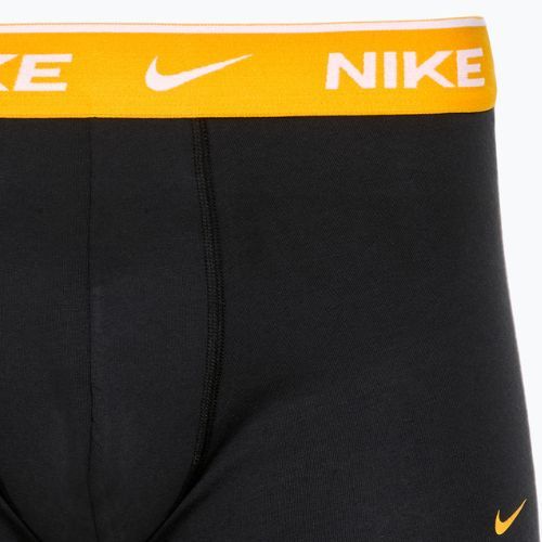 Men's boxer shorts Nike Everyday Cotton Stretch Trunk 3 pairs black/gold/hyper crimson