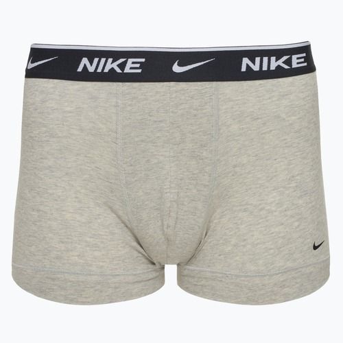 Men's boxer shorts Nike Everyday Cotton Stretch Trunk 3 pairs white/grey heather/black