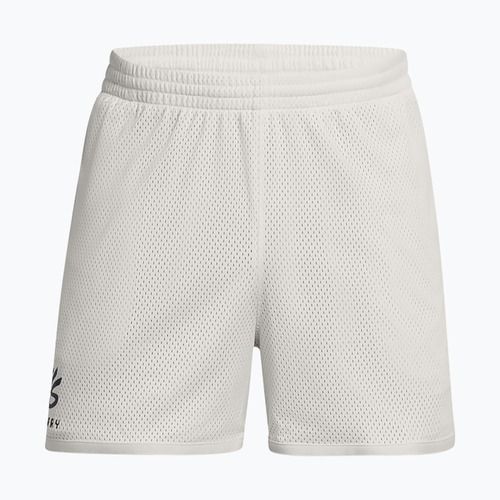Under Armour men's basketball shorts Curry Splash Short white clay/black