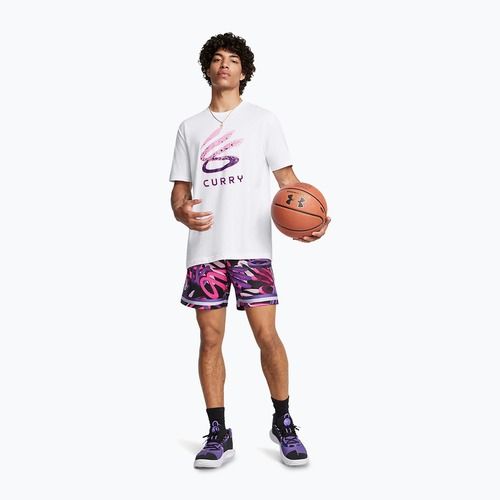 Men's Under Armour Curry Logo T-shirt Trend white/purple