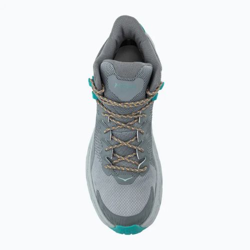 Men's hiking boots HOKA Trail Code GTX galactic grey/electric aqua
