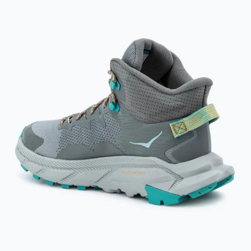 Men's hiking boots HOKA Trail Code GTX galactic grey/electric aqua