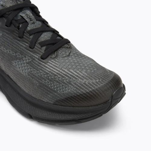 HOKA Clifton 9 black/carbon black children's running shoes