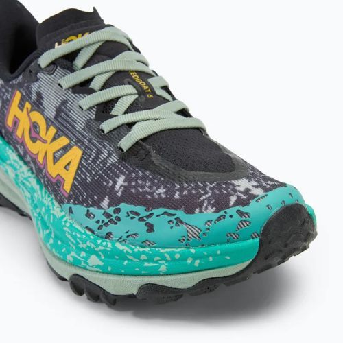 Women's running shoes HOKA Speedgoat 6 black/aloe vera