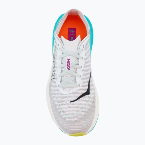 Women's running shoes HOKA Mach X 2 frost/electric aqua