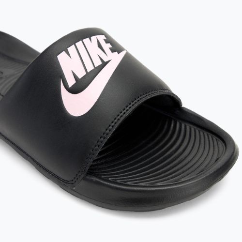 Nike Victori One Slide black/black/violet women's flip-flops