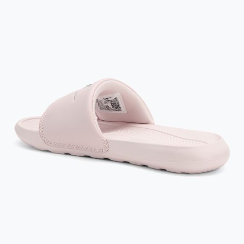Nike Victori One Slide women's flip flops barely rose/barely rose/metallic silver