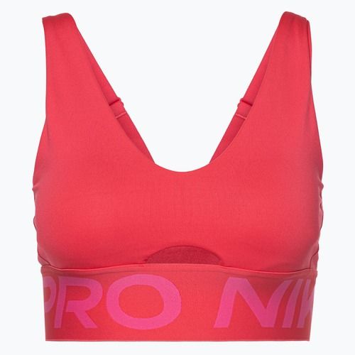Nike Pro Indy Plunge training bra aster pink/pink sicle/white