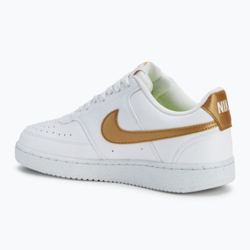 Nike Court Vision Low women's shoes Next Nature white/metallic gold