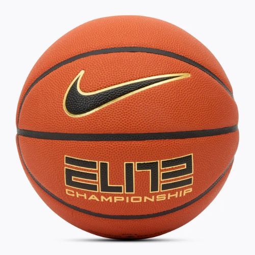 Nike Elite Championship 8P 2.0 Deflated amber court/black/metallic gold/black basketball size 6