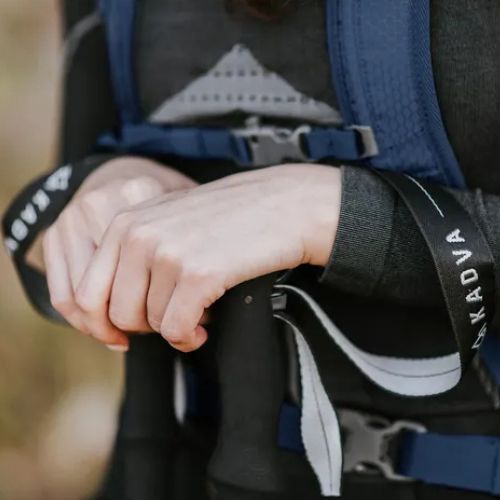 KADVA Torre adjustable carbon trekking poles grey