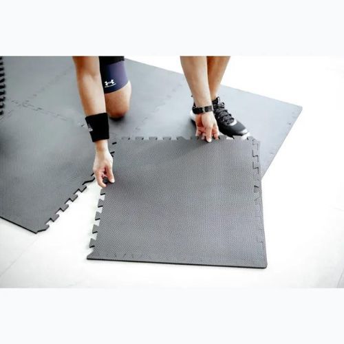 TREXO protective mat Puzzle 6 pieces black