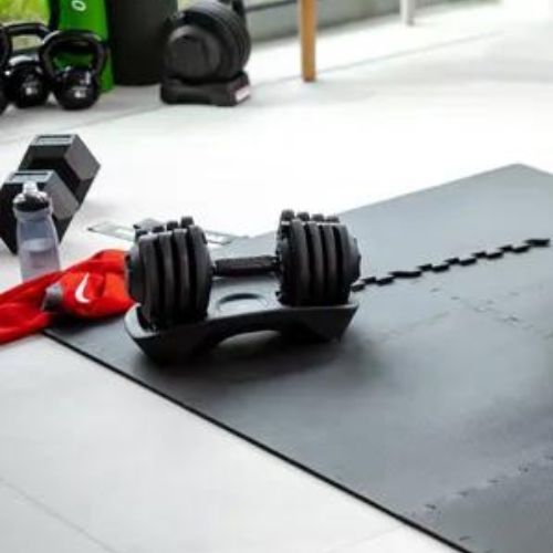 XTREXO protective mat Puzzle 6 pieces black