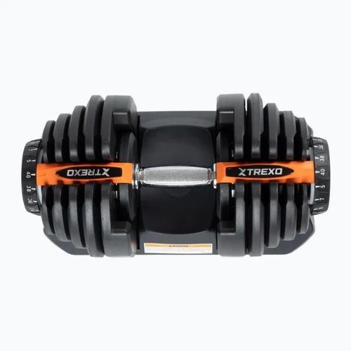 TREXO ADT-40-BF adjustable dumbbell 40 kg black