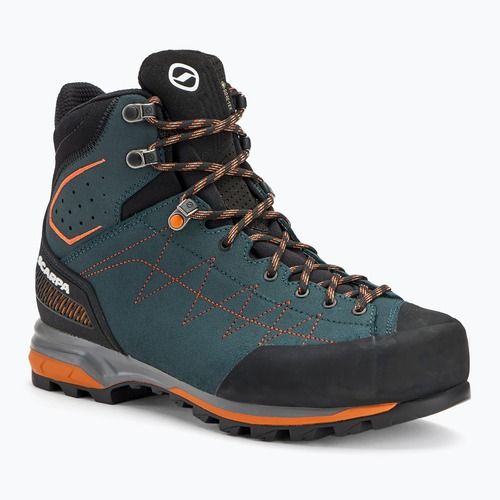 Men's trekking shoes SCARPA Zodiac TRK GTX petrol/rust orange