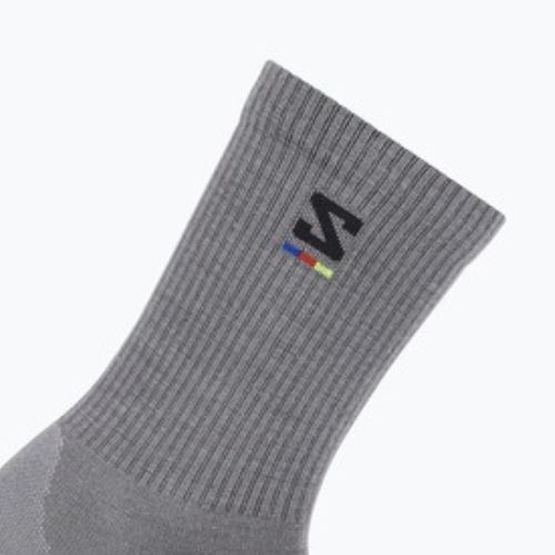 Salomon Sunday Smart Crew socks shark skin/ black