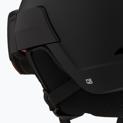 Salomon Osmo ski helmet black/flash tonic orange