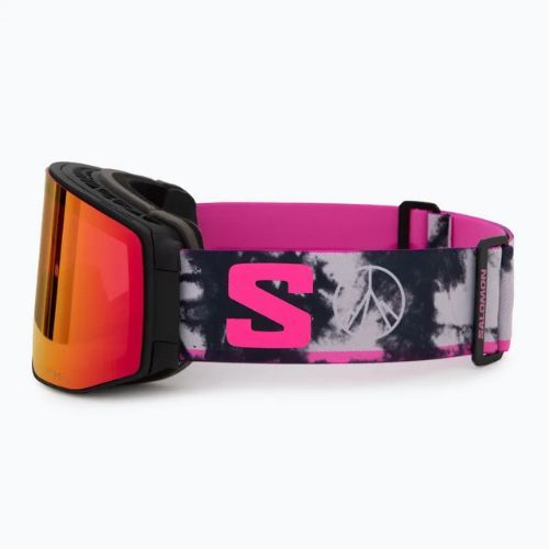 Salomon Sentry Prime Sigma black echo/poppy red/light blue ski goggles