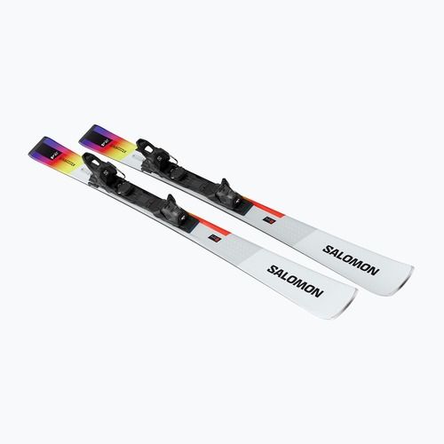 Salomon S/Max Endurance downhill skis + M10 GW bindings white/safety yellow/black