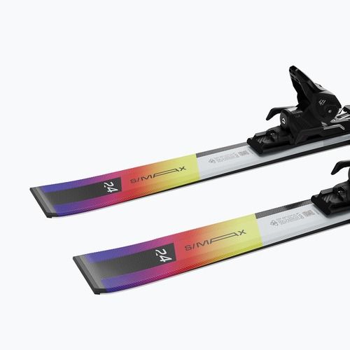 Salomon S/Max Endurance downhill skis + M10 GW bindings white/safety yellow/black
