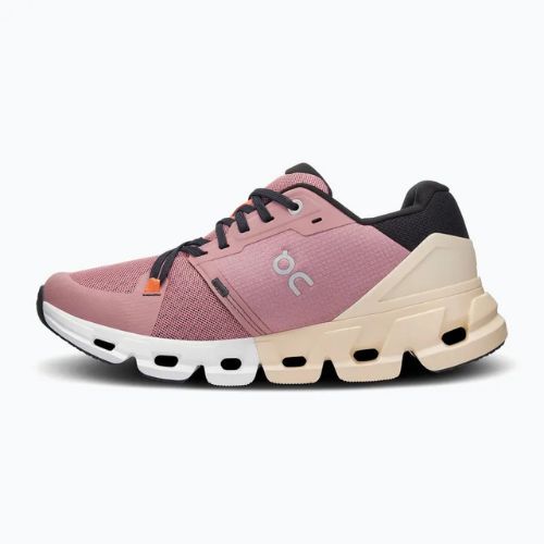 Women's On Cloudflyer 4 dustrose/sand running shoes
