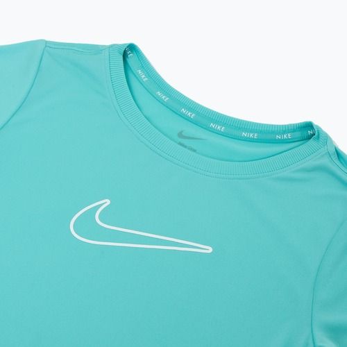 Nike One Dri-Fit green frost/white children's t-shirt