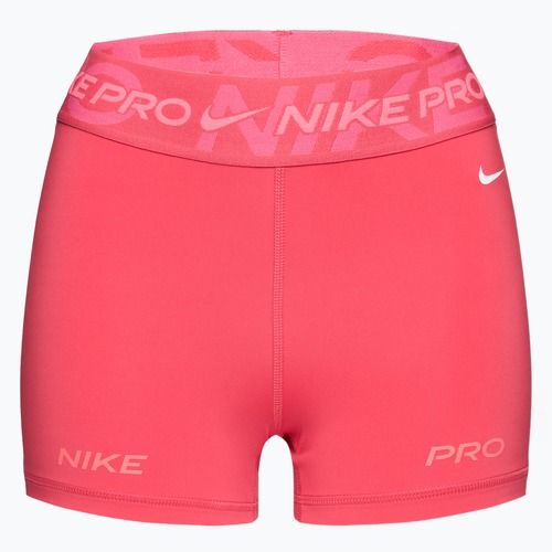 Nike Pro Mid Rise 3" women's training shorts aster pink/pinksicle/hot punch/white