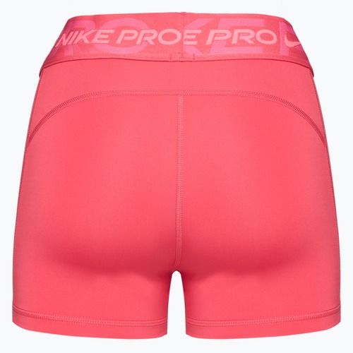 Nike Pro Mid Rise 3" women's training shorts aster pink/pinksicle/hot punch/white