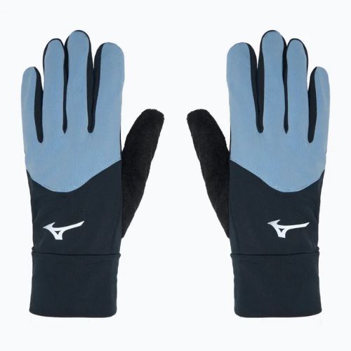 Mizuno Warmalite black / glacier lake running gloves