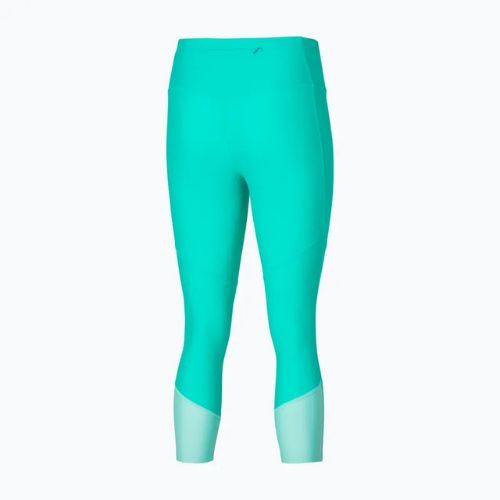 Women's leggings Mizuno Impulse Core 3/4 blue turquoise