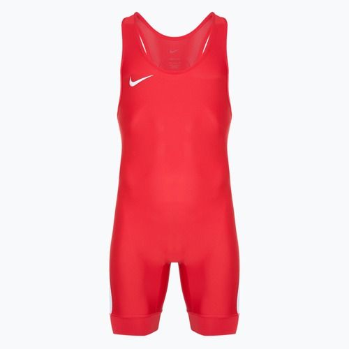 Men's Nike Grappler Elite Singlet scarlet/white jumpsuit