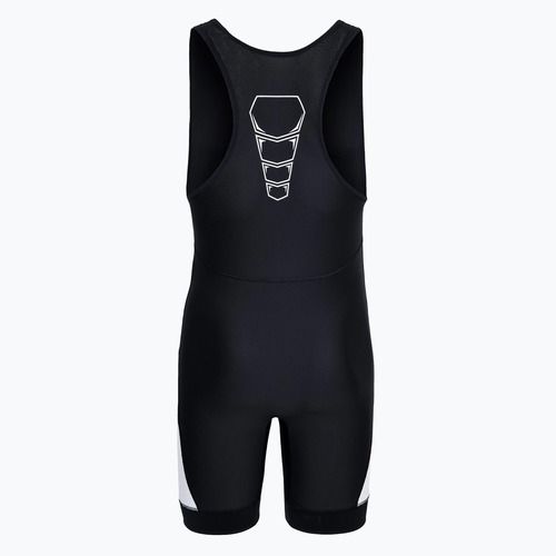 Men's Nike Grappler Elite Singlet black/white jumpsuit