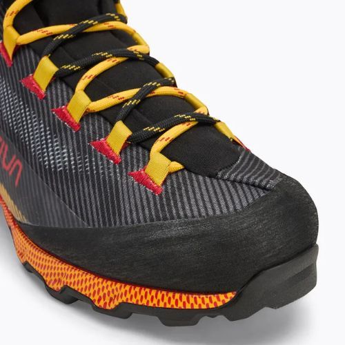 Men's La Sportiva Aequilibrium Hike GTX carbon/ yellow high-mountain shoe