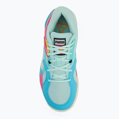 Men's PUMA TRC Blaze Court eggshell blue/electro pool shoes