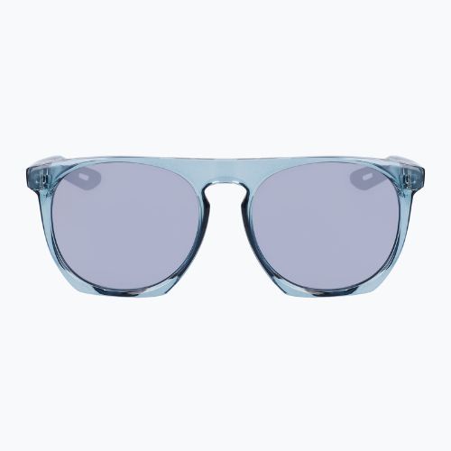 Nike Flatspot XXII worn blue/ silver flash sunglasses