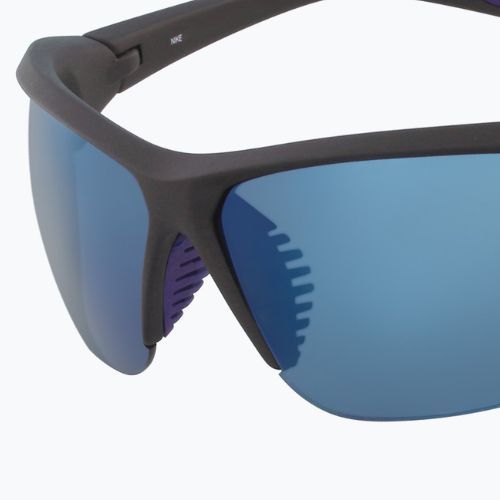Men's Nike Skylon Ace matte black/ grey w/ blue sky mirror sunglasses
