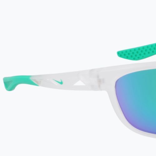 Nike Windtrack Run matte clear/green mirror sunglasses
