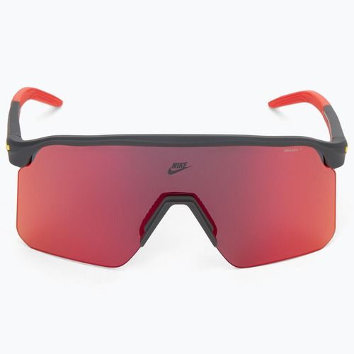 Nike Expedition Shield matte dark smoke grey/red mirror sunglasses