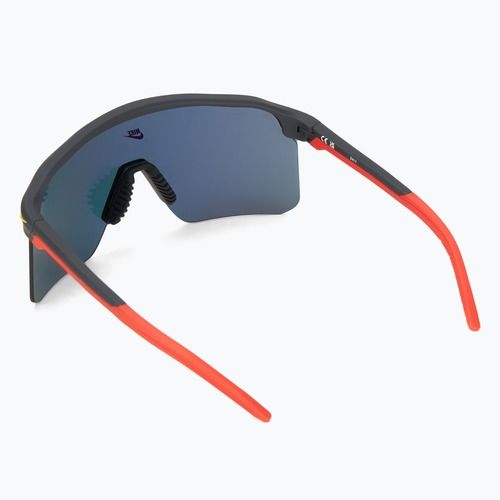 Nike Expedition Shield matte dark smoke grey/red mirror sunglasses
