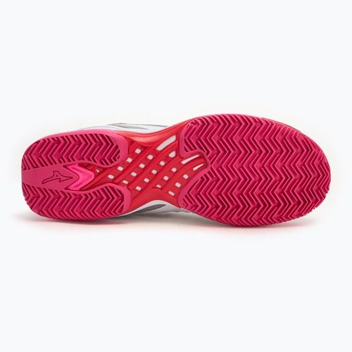 Women's tennis shoes Mizuno Wave Exceed Tour 6 CC white/radiant red/quiet shade