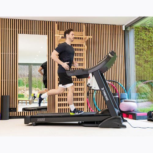 TREXO TXO-X500 electric treadmill black