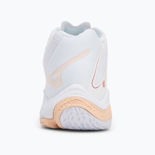 Women's volleyball shoes Mizuno Wave Lightning Z8 Mid white/aleutian/cloud pink