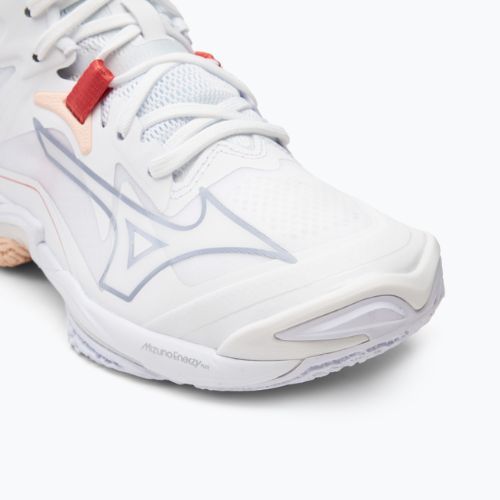 Women's volleyball shoes Mizuno Wave Lightning Z8 Mid white/aleutian/cloud pink