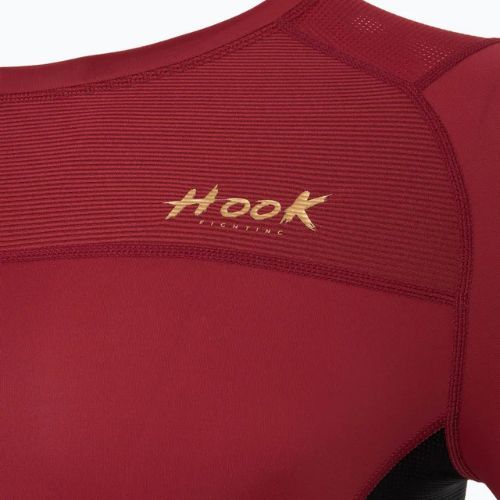 Men's HOOK FIGHTING Base red longsleeve rashguard