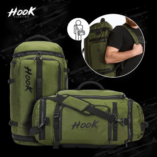 HOOK FIGHTING Camp 2in1 Duffel Bag 41 l green